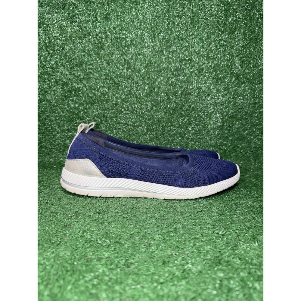 Easy Spirit Women Size 10 Glitz Slip On Blue Walking Shoes Comfort Sneakers